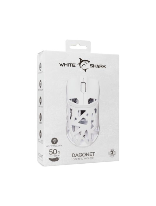 White Shark WGM-5019 Dagonet Wireless Bluetooth Gaming Mouse White