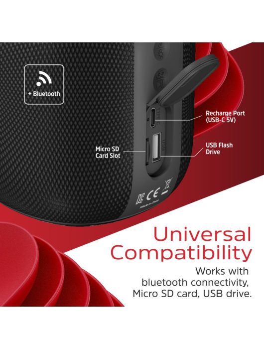 Energizer BTS081 Bluetooth Speaker with PowerBank Black