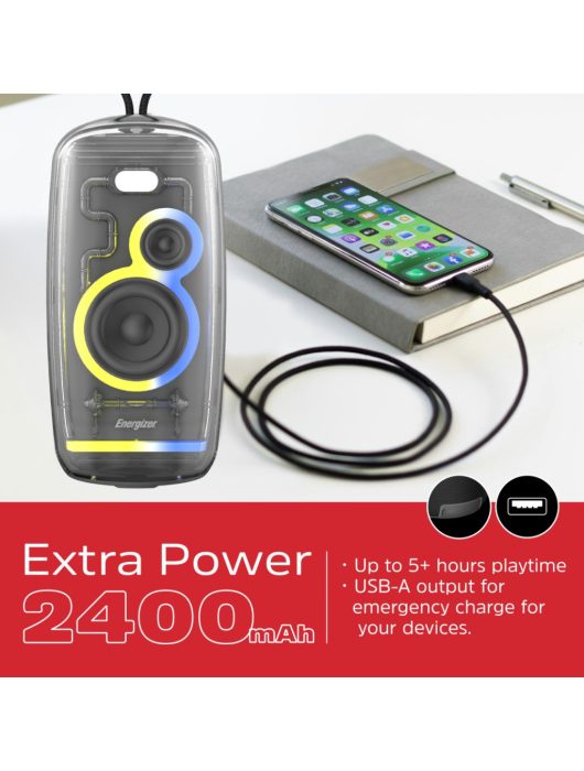 Energizer BTS164 Bluetooth Speaker with PowerBank Black