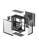DeepCool CG580 4F V2 Tempered Glass Black