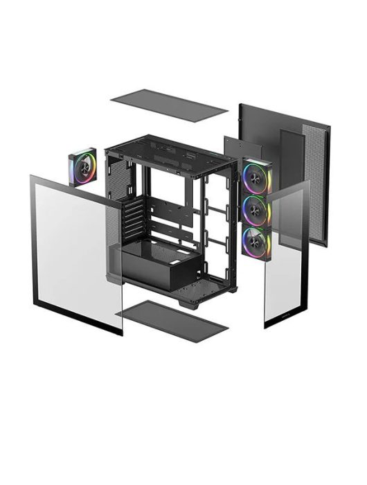 DeepCool CG580 4F V2 Tempered Glass Black