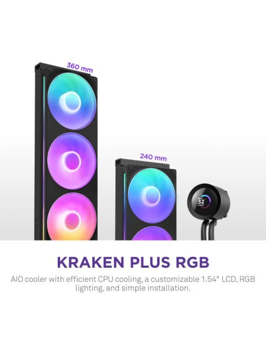 NZXT Kraken Plus 240 RGB Black