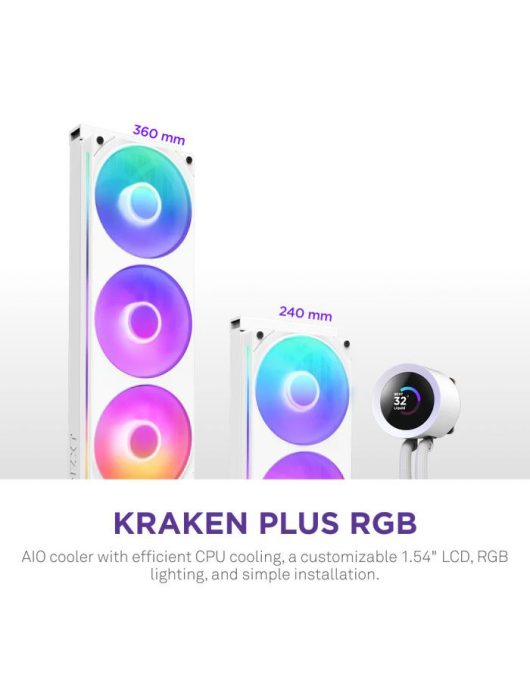 NZXT Kraken Plus 240 RGB White