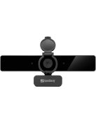 Sandberg USB-C/A Pro Remote 4K Webkamera Black