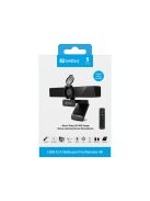 Sandberg USB-C/A Pro Remote 4K Webkamera Black