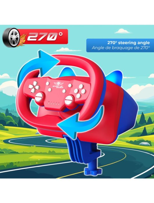 Spirit Of Gamer Race Wheel Pro Air Wireless Kormány Red/Blue