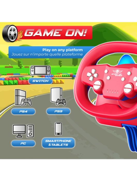 Spirit Of Gamer Race Wheel Pro Air Wireless Kormány Red/Blue