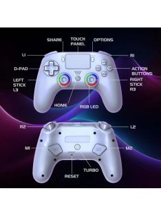 Subsonic PS5 Wireless LED Gamepad White