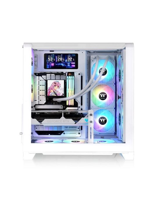 Thermaltake View 390 Air Tempered Glass Snow
