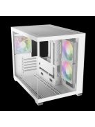 Gamdias Aura GC10M V2 WH ARGB Tempered Glass White