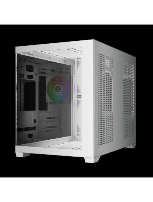 Gamdias Aura GC10M V2 WH ARGB Tempered Glass White