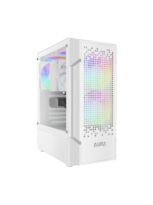 Gamdias Aura GC7 ARGB Tempered Glass White