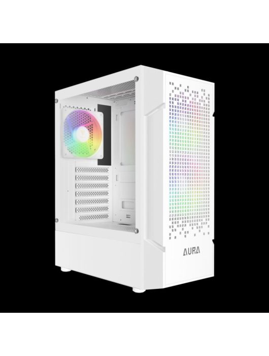 Gamdias Aura GC7 ARGB Tempered Glass White