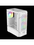 Gamdias Aura GC7 ARGB Tempered Glass White