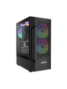 Gamdias Aura GC7 ARGB Tempered Glass Black
