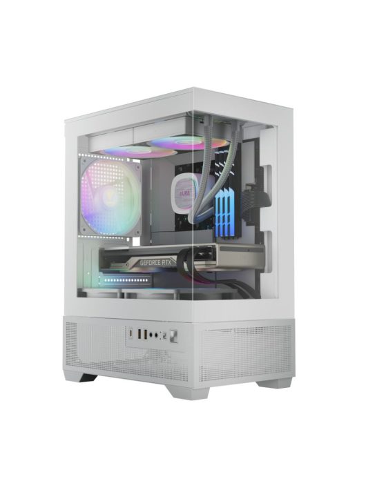 Gamdias Aura GC9M ELITE ARGB Tempered Glass White