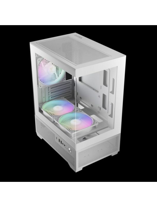 Gamdias Aura GC9M ELITE ARGB Tempered Glass White