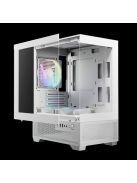 Gamdias Aura GC9M ELITE ARGB Tempered Glass White