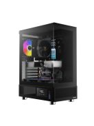 Gamdias Atlas E1 ARGB Tempered Glass Black