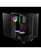 Gamdias Atlas E1 ARGB Tempered Glass Black