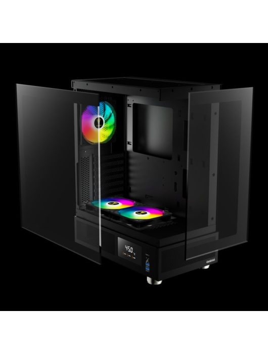 Gamdias Atlas E1 ARGB Tempered Glass Black