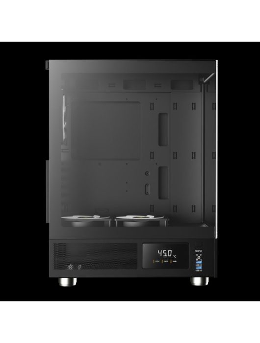 Gamdias Atlas E1 ARGB Tempered Glass Black