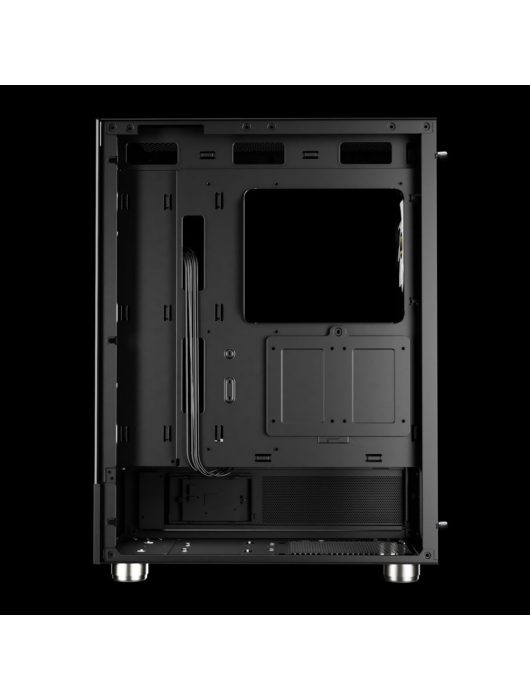 Gamdias Atlas E1 ARGB Tempered Glass Black