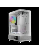 Gamdias Atlas E1 ARGB Tempered Glass White