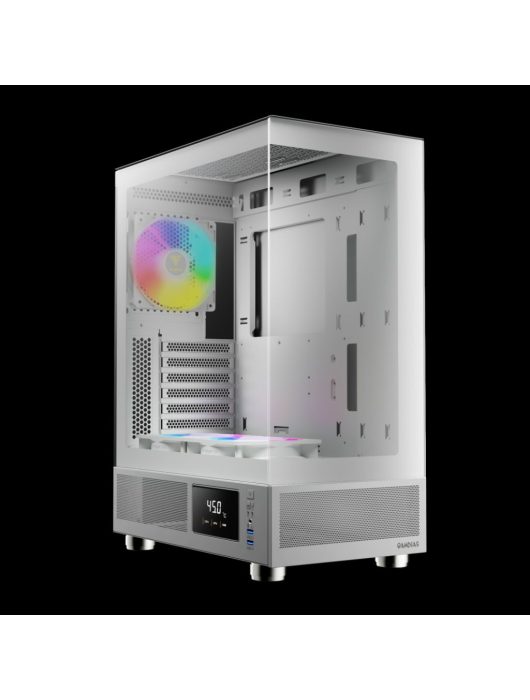 Gamdias Atlas E1 ARGB Tempered Glass White