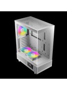 Gamdias Atlas E1 ARGB Tempered Glass White