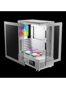 Gamdias Atlas E1 ARGB Tempered Glass White