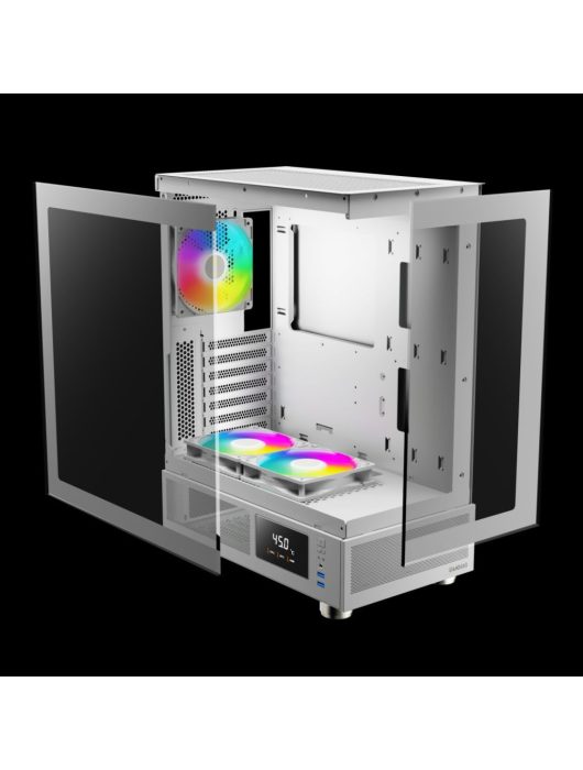 Gamdias Atlas E1 ARGB Tempered Glass White