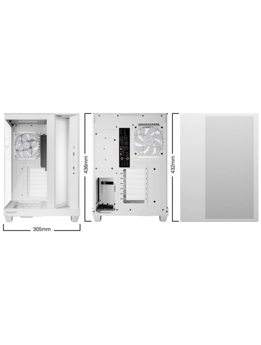 Be quiet! Light Base 500 LX Tempered Glass White