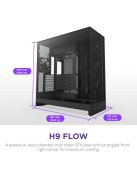 NZXT H9 Flow (2025) Tempered Glass Black