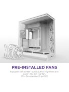 NZXT H9 Flow (2025) Tempered Glass White