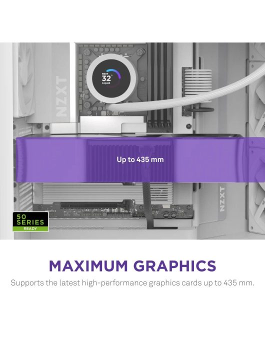 NZXT H9 Flow (2025) Tempered Glass White
