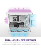 NZXT H9 Flow (2025) Tempered Glass White