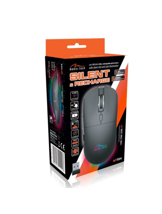 Media-Tech MT1124 Gaming Wireless Mouse Black