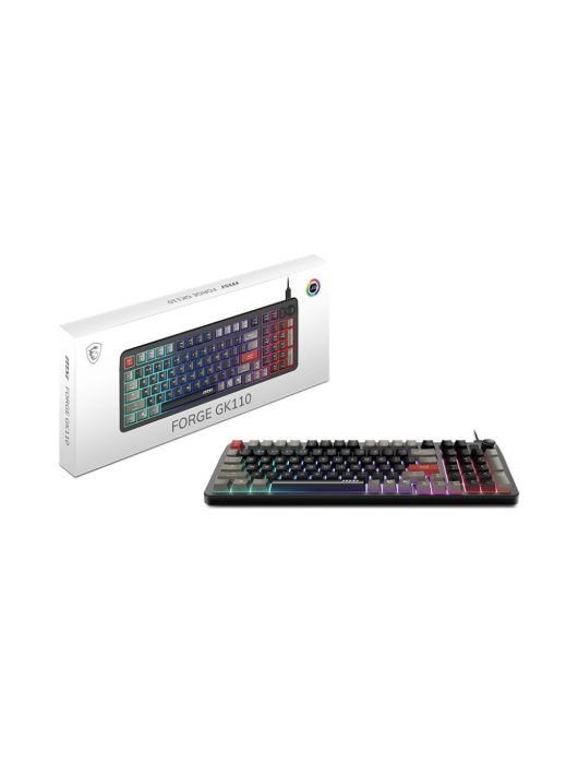 Msi FORGE GK110 Gaming Keyboard Black HU