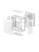 DeepCool CG580 4F WH V2 Tempered Glass White