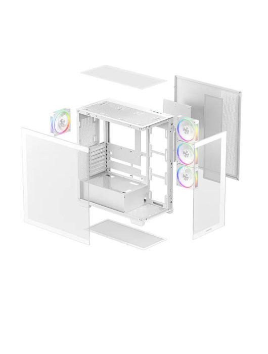 DeepCool CG580 4F WH V2 Tempered Glass White
