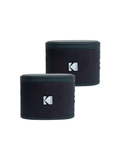   Kodak BRIXBK2 Soundbrix Mini Bluetooth Coloured Portable Two Speakers Black
