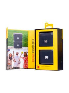   Kodak BRIXBK2 Soundbrix Mini Bluetooth Coloured Portable Two Speakers Black