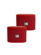 Kodak BRIXRD2 Soundbrix Mini Bluetooth Coloured Portable Two Speakers Red