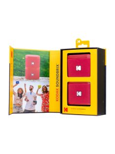   Kodak BRIXRD2 Soundbrix Mini Bluetooth Coloured Portable Two Speakers Red