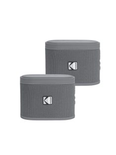   Kodak BRIXG2 Soundbrix Mini Bluetooth Coloured Portable Two Speakers Grey
