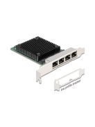 DeLock PCI Express x4 Network Card 2.5 Gigabit LAN 4 x RJ45 RTL8125