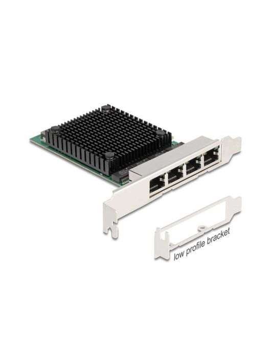 DeLock PCI Express x4 Network Card 2.5 Gigabit LAN 4 x RJ45 RTL8125