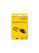 DeLock USB Type-C Mouse Black