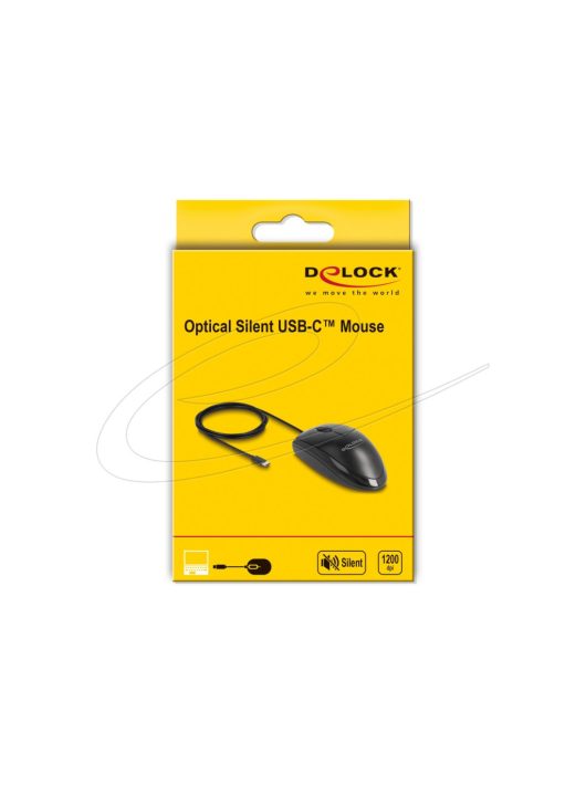 DeLock USB Type-C Mouse Black